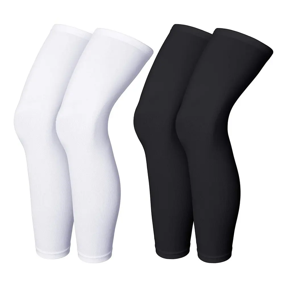 

2 Pairs Anti UV Cycling Legwarmers Compression Bike Sports Leggings Running Hiking Basketball Soccer Leg Sleeves Sports Safety