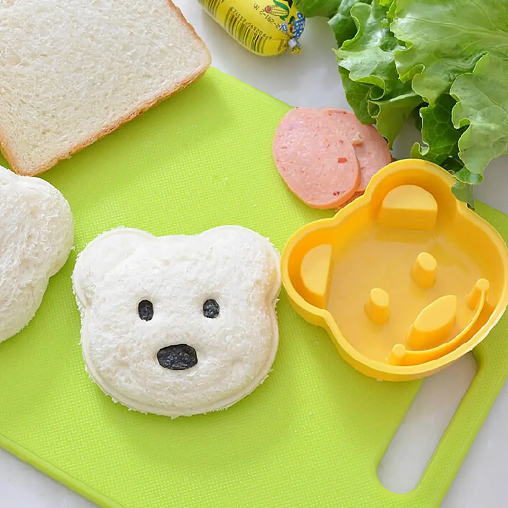 

Симпатичный 1 шт. DIY искусственный Маленький Медведь Форма Сэндвич Мишка Тедди для детского интересного завтрака кухонная утварь