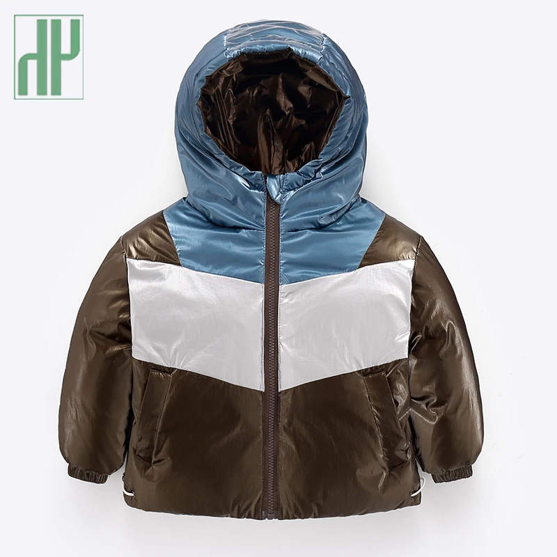 HH/осенне зимняя ветровка для мальчиков теплая куртка девочек хлопковая детская