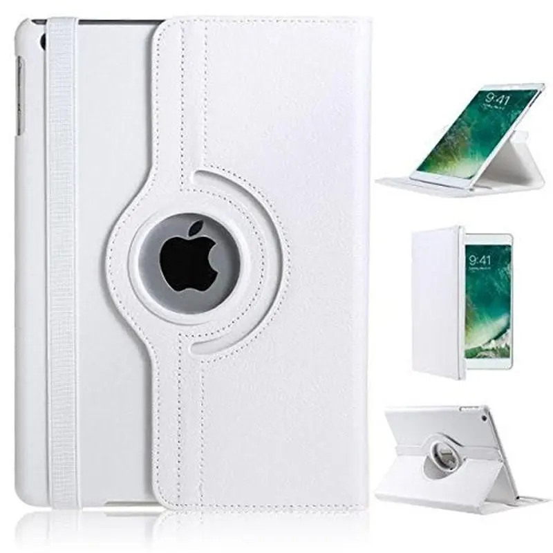 360 градусов вращающийся кожаный умный чехол для Apple iPad Air 1 2 5 6 Новый 9 7 2017 2018 5-й 6-й