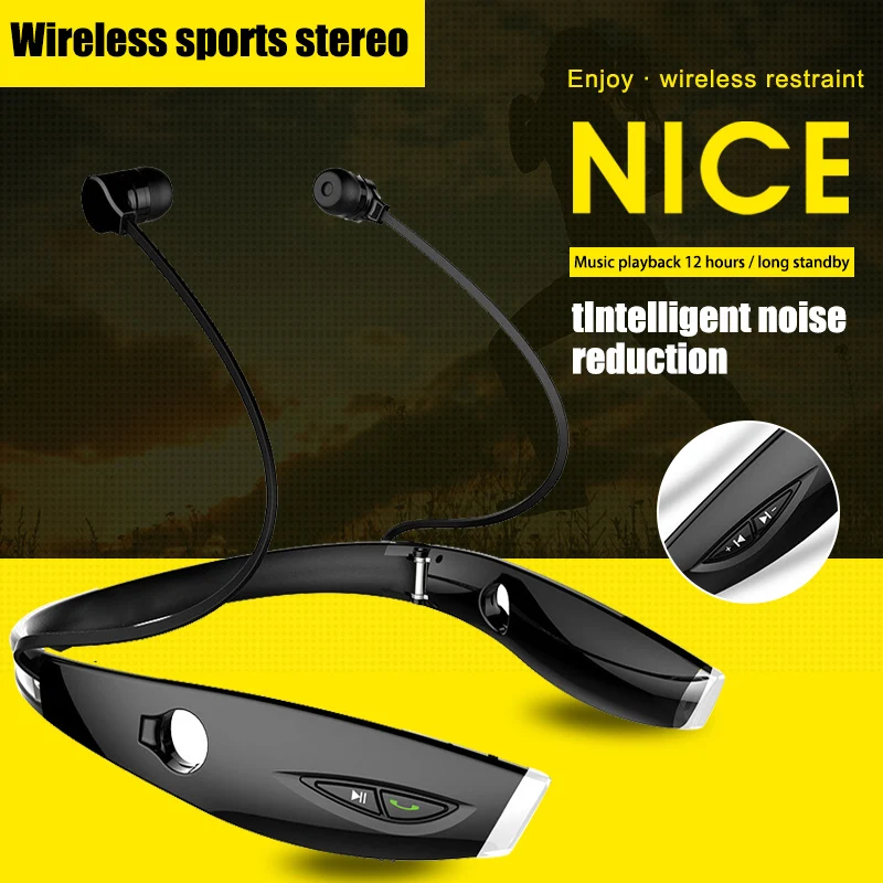 

Беспроводная Спортивная стерео Bluetooth-гарнитура с шумоподавлением, с лямкой на шее, наушники VDX99