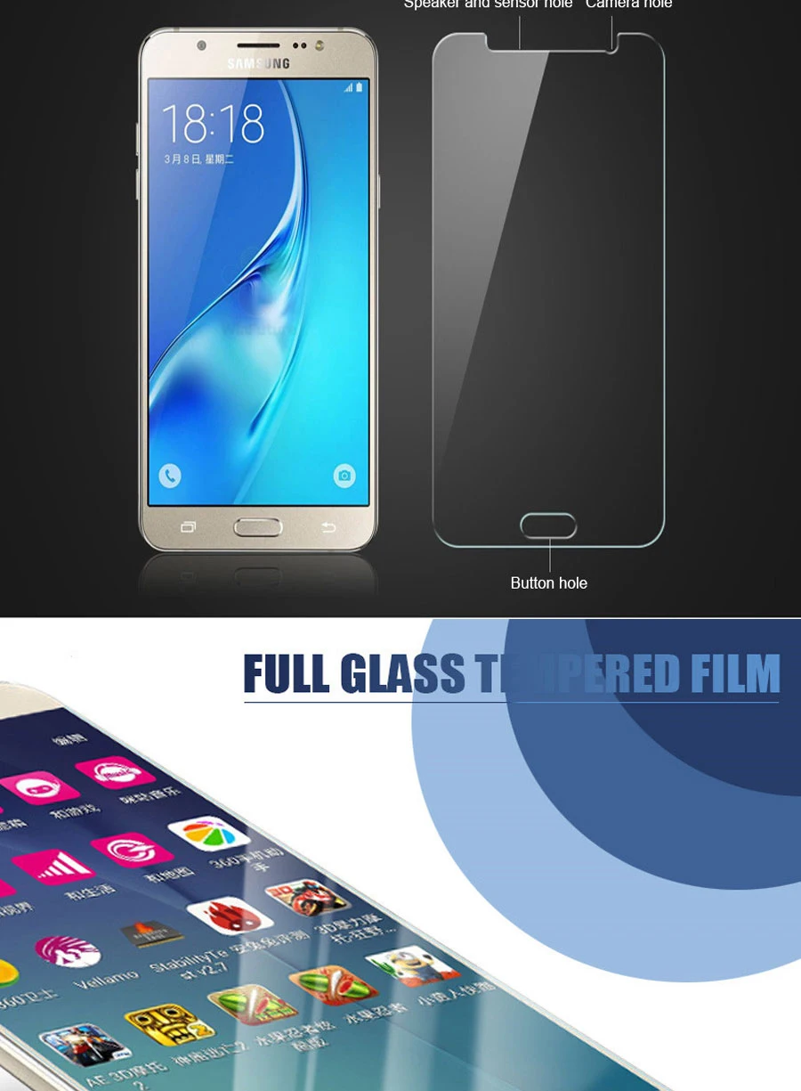 С уровнем твердости 9H Защитная пленка для Стекло на для Samsung Galaxy J1 J2 J3 J4 J5 J6 J7 J8 Экран протектор Стекло пленка