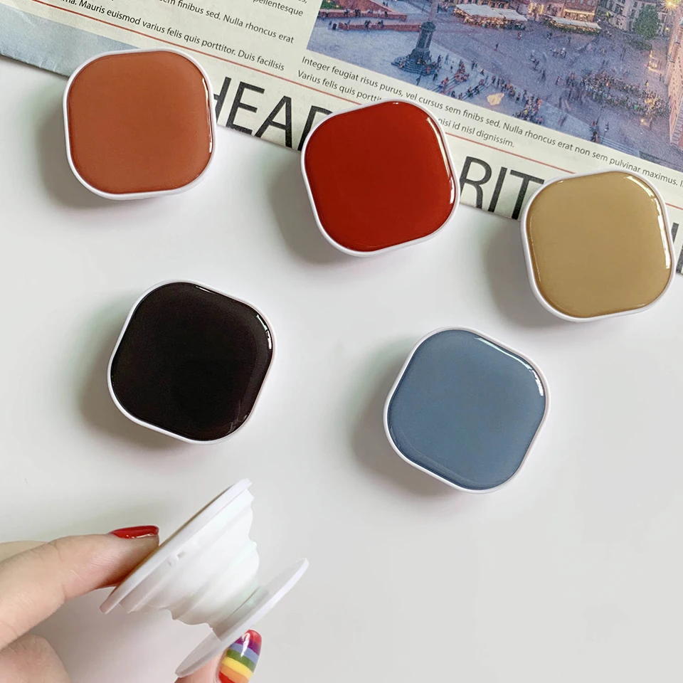 Universal Phone Holders Stand Airbag Bracket Cute Pop Socket Grip Colorful Foldable Lazy Telescopic Desktop Tablet Support | Мобильные