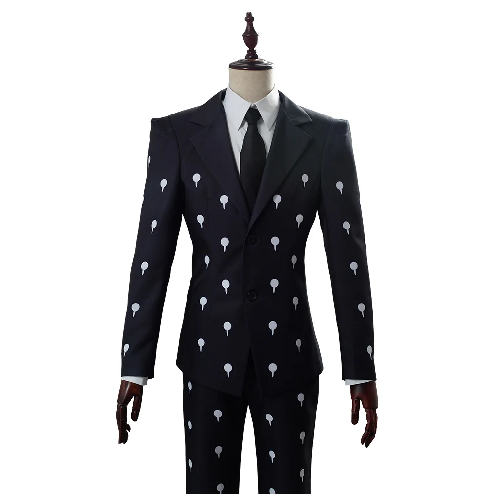 JoJo‘s Bizarre Adventure Golden Wind Cosplay Costume Bruno Bucciarati Slim Fit Funeral Suit Uniform | Тематическая одежда и