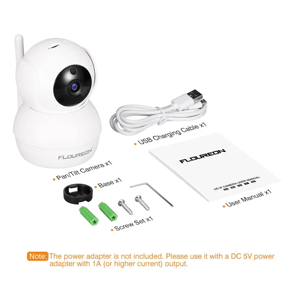 Беспроводная ip-камера Floureon 1080P HD Wi-Fi умная камера безопасности с датчиком