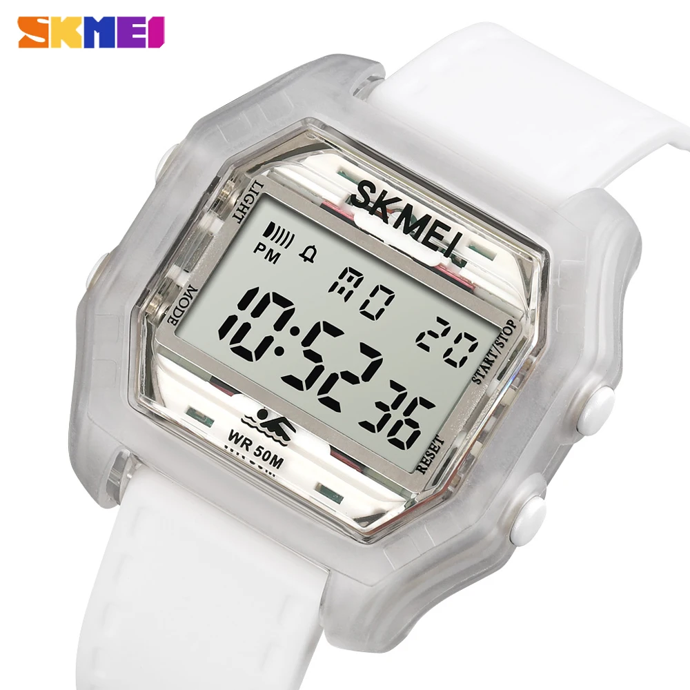 SKMEI Цифровые мужские модные электронные женские часы спортивные