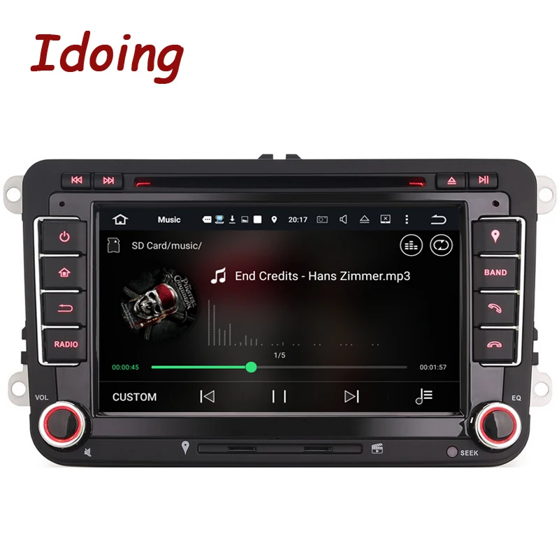 Idoing 2Din Android 7.1для Volkswagen Touran/Passat/B6 автомобильный DVD мультимедийный видеоплеер с