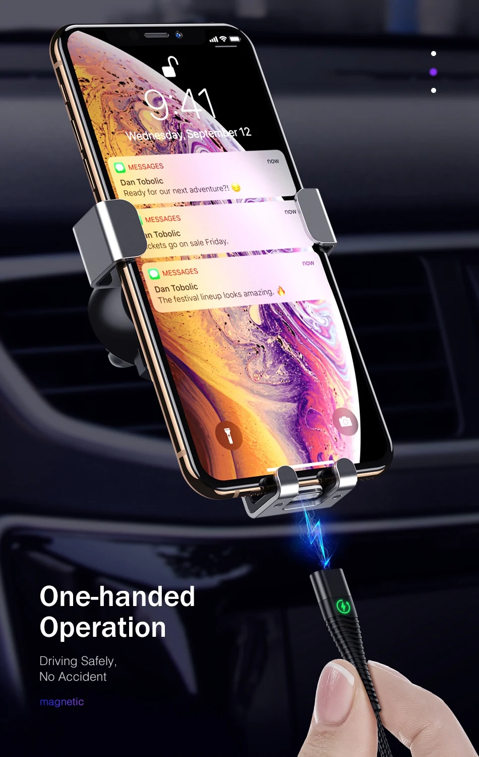 ROCK светодиодный кабель для быстрой зарядки для iPhone iPad, USB кабель для iPhone XS X 8, кабель для зарядки, кабель для передачи данных для мобильного телефона