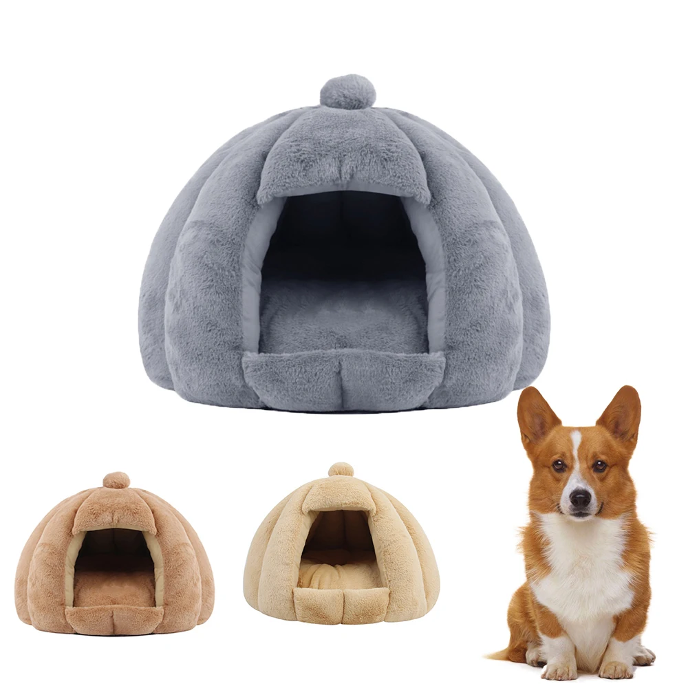 Домашняя кровать для кошек теплая супер мягкая собак гнезда складная кошачья