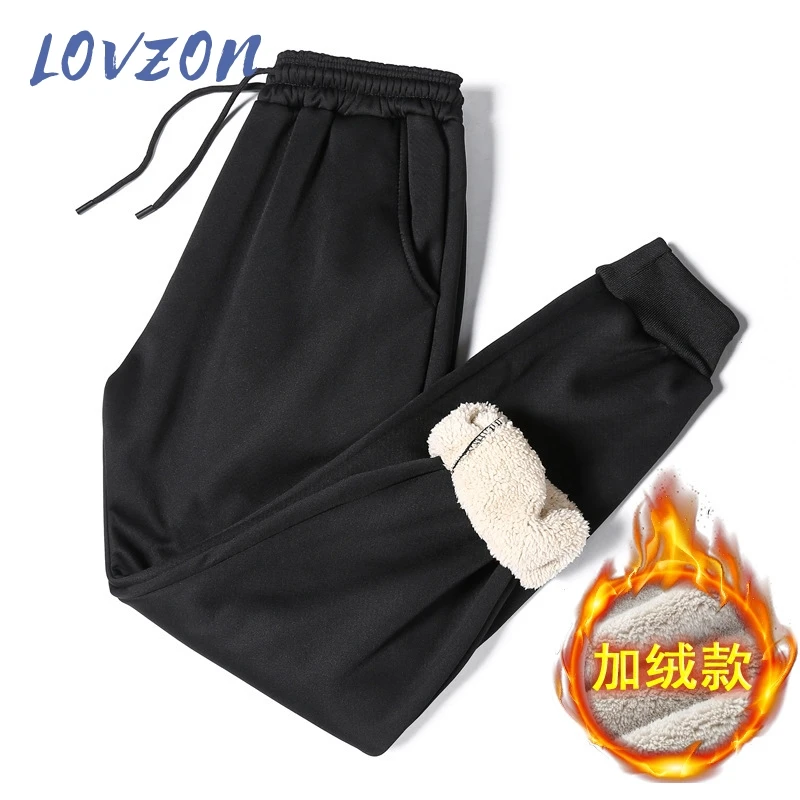

LOVZON Winter Clothing And Thickening With Warm In The Fall And Winter Of RongChang Pants Men's Casual Pants Pants With Wool