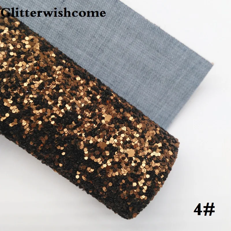 Glitterwishcome 21X29 см А4 Размер синтетическая кожа, матовая массивная блестящая кожа, искусственная ткань из искусственной кожи винил для бантов, GM042A - Цвет: 4