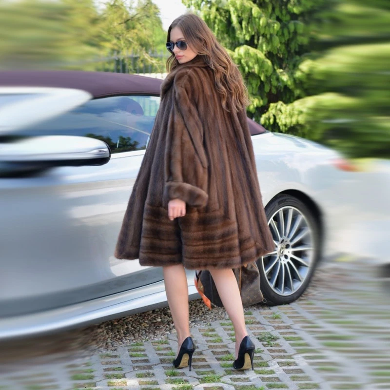 Женская Шуба из натурального меха норки есть большие размеры|Шубы и дубленки| |