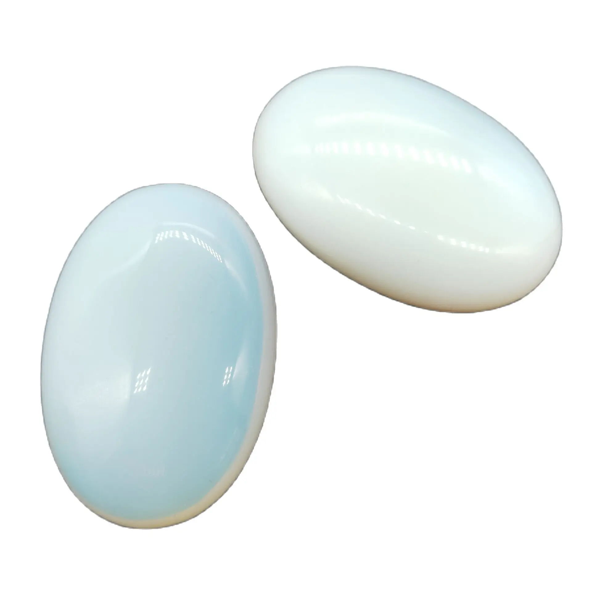 

1PC Beautiful White Opal Crystal Palm Massage Therapy Polished Stone Healing Gift Stones and Minerals
