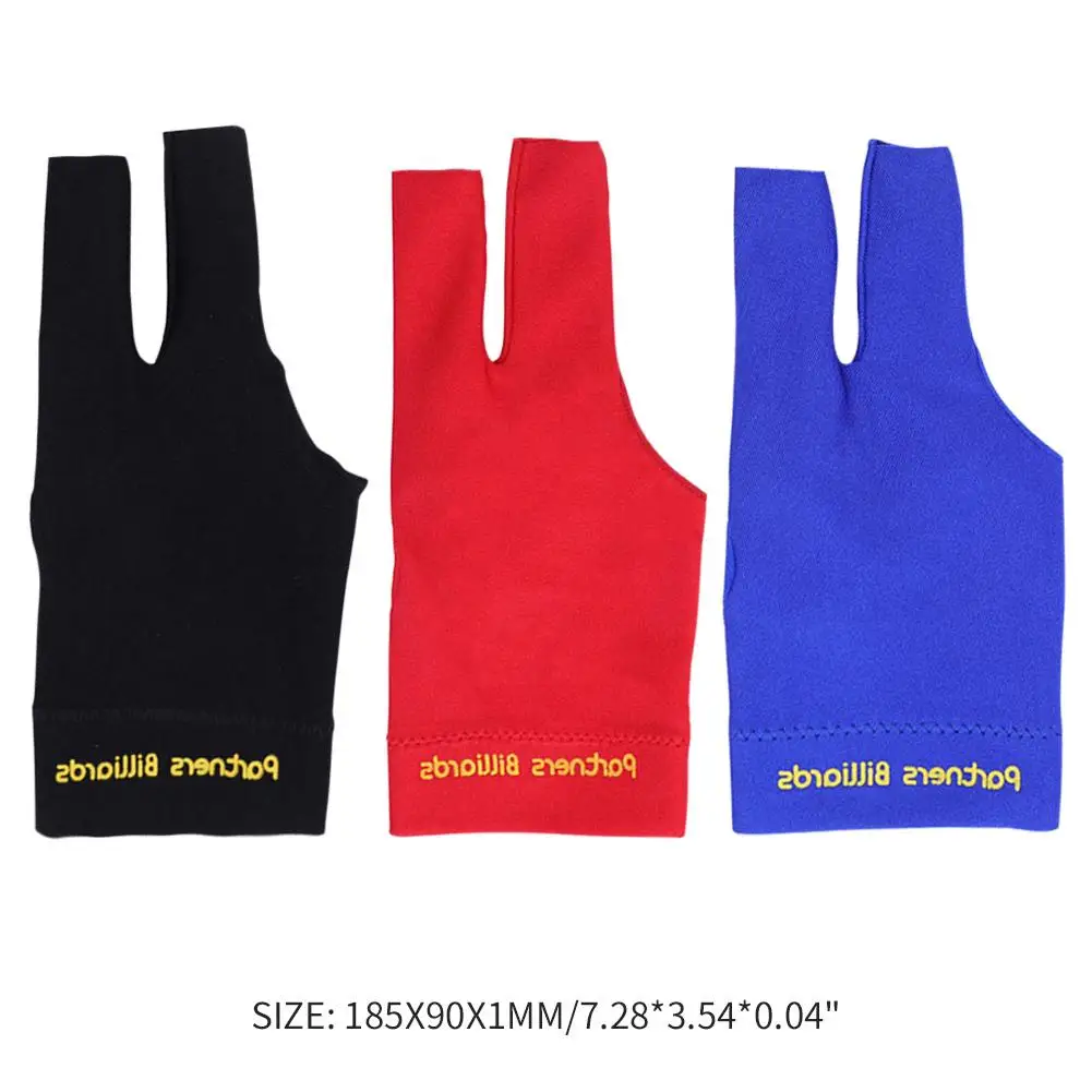 

Billiards Three Fingers Glove Spandex Left Hand Snooker Billiard Cue Glove Free Size Fitness Sports Accessories Equipment