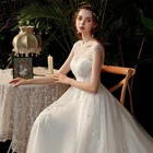 Женское свадебное платье It's yiiya, белое кружевное платье невесты на лето 2019