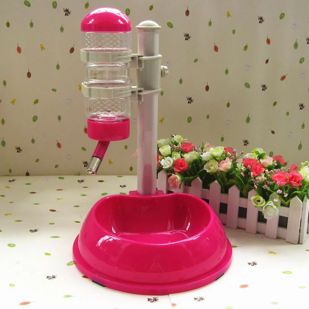 Plastic Dog Food Container Pet Feeder Dispenser Automatisch Water Fountain Drinking Comederos Perros Cat Bowl KK60WS | Дом и сад