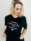I Not A Regular Mom Im A Dog Mom, футболка со слоганом, винтажные топы, футболки, рубашка для собак и мам, рубашка для любителей собак, женская рубашка, одежда, топы