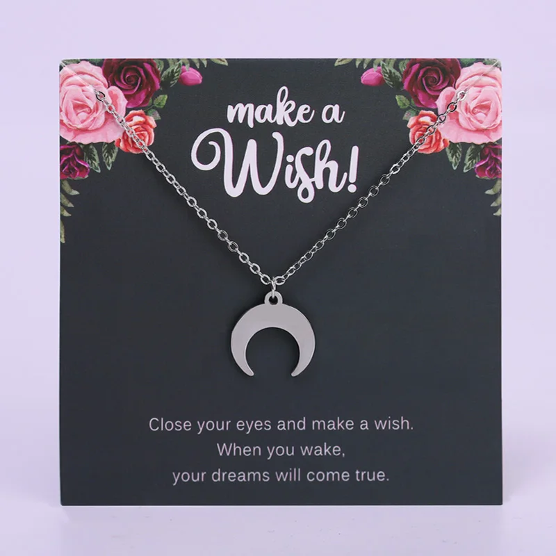 Луна Звезда Бесконечность любовь кулон ожерелья для влюбленных Женщин Мужчин