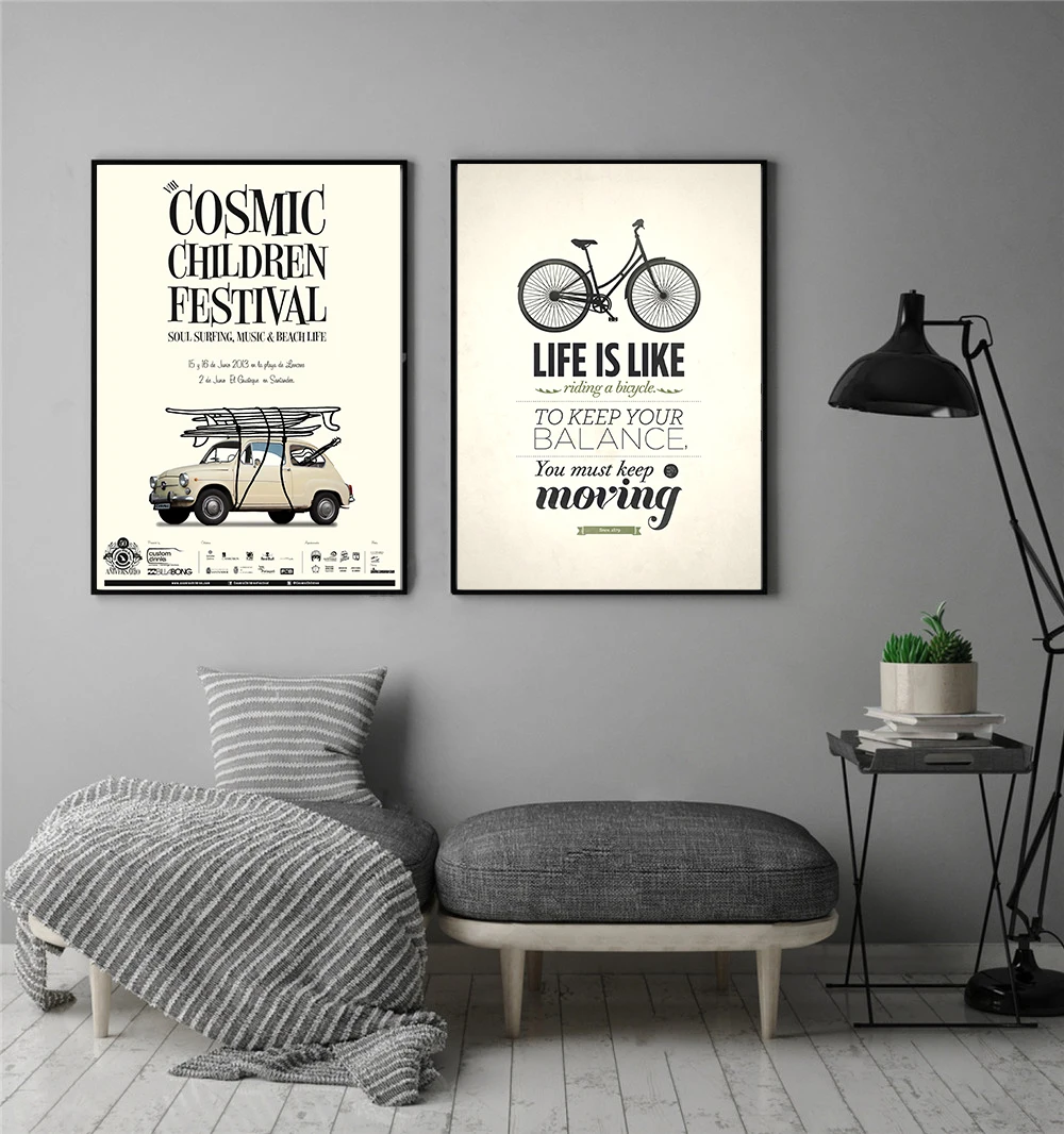 Настенный художественный ретро ВИНТАЖНЫЙ ПЛАКАТ скандинавский город Париж