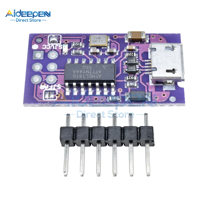 Миниатюрный AVR ISP ATtiny44 ATTiny45 85 программатор с Micro USB модуль для Arduino IDE загрузчик