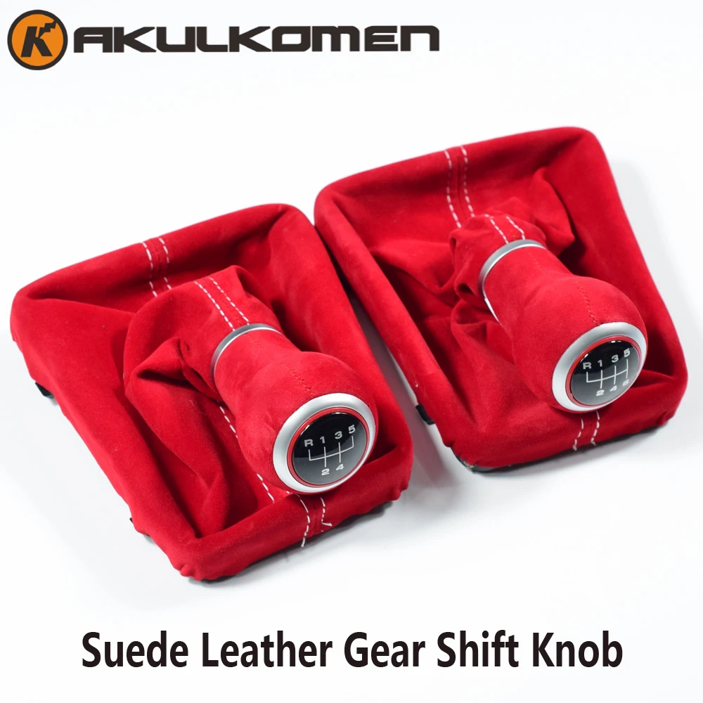 Ручка рычага переключения передач из замши 5/6 скоростей для Audi A3 S3 8V 8P S line 2014