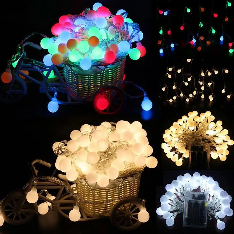 

Сказочный светильник, 40LED, 6 м, прочный, для открытых площадок, свадеб, ландшафтный Декор