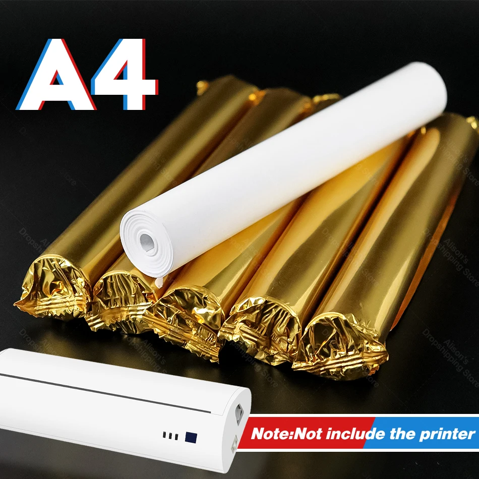 GZQIANJI A4 термальный Bluetooth бумажный рулон для принтера 210*30 мм термобумага