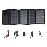 18V 28W Foldable Solar Panel USB Waterproof  Portable Monocrystalline Outdoor Solar Charger for 12V Battery/Mobile/Power Bank