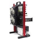 Открывающаяся полностью алюминиевая рама для самостоятельной сборки, стойка для шасси, чехол-башня, прозрачный чехол, креативный открытый кронштейн для шкафа с водяным охлаждением