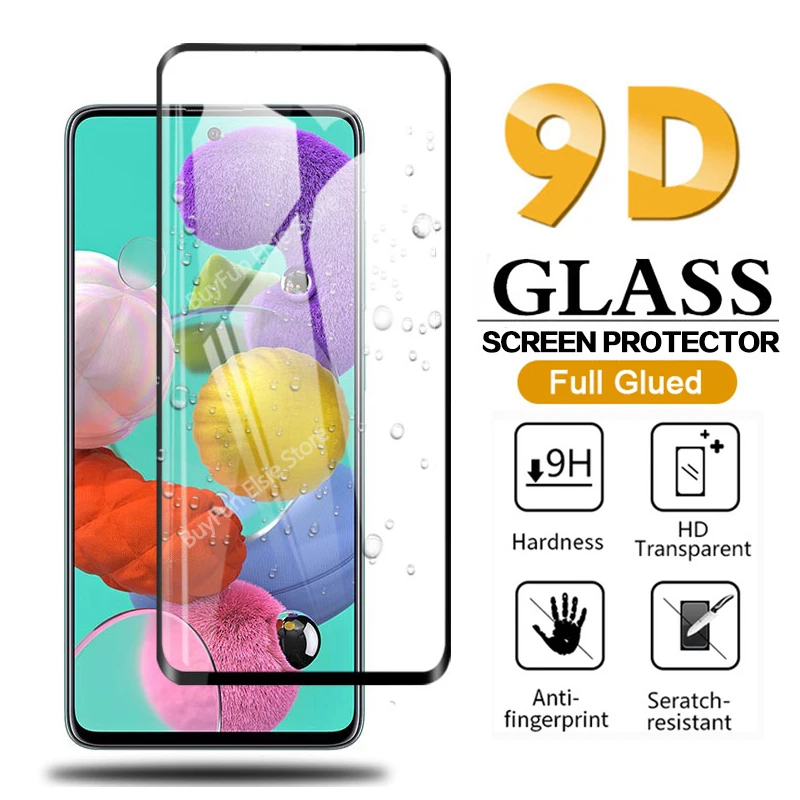 9D качественное Защитное стекло для Samsung A71 Защита экрана Galaxy A 71 SM A715F 9H защитная