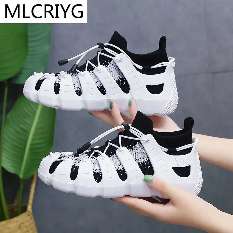 

Кроссовки женские сетчатые на массивной вулканизированной подошве, удобная повседневная обувь, модные массивные кеды, весна