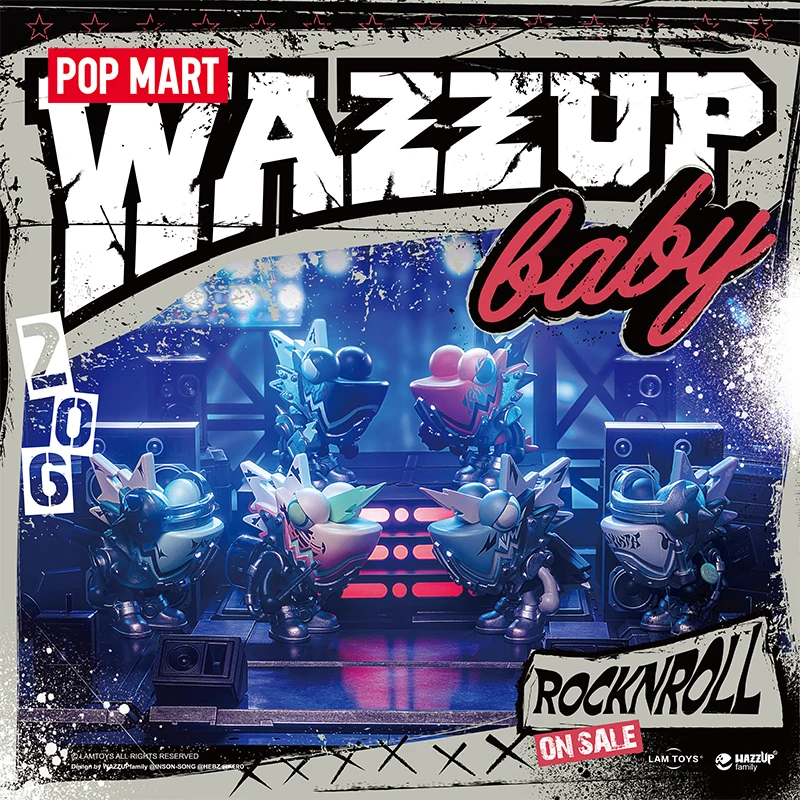 POP MART WAZZUPbaby стиль хамелеон милая фигурка подарок детская игрушка бесплатная