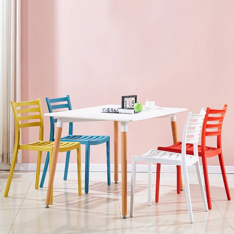 Обеденный стул из скандинавского пластика современные официальные стулья для