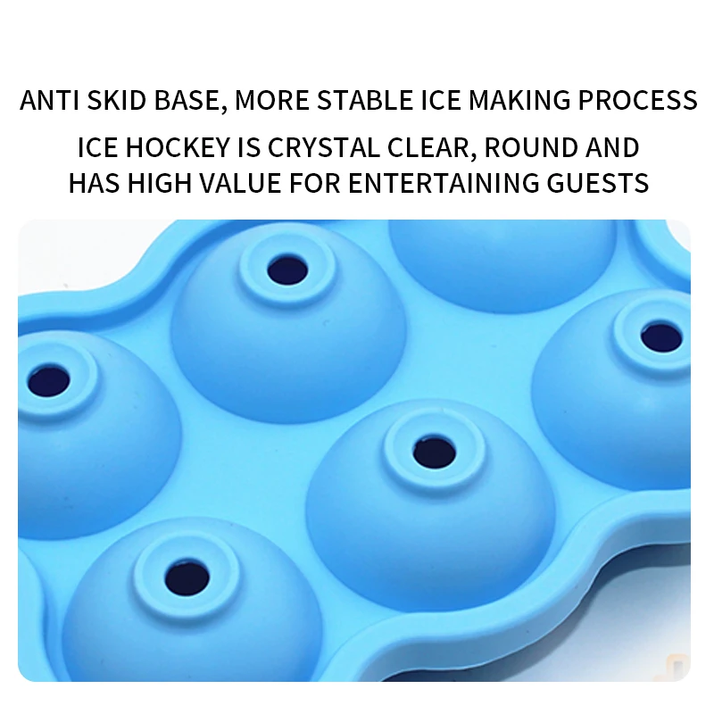 6 ячеек большая сфера Льдогенератор льда кубик лоток большой силиконовая форма