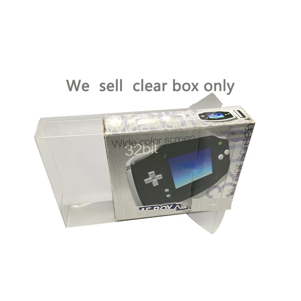 10PCS  Clear Transparent Collection Cover For GBA Storage Protective Box Display Box US Version