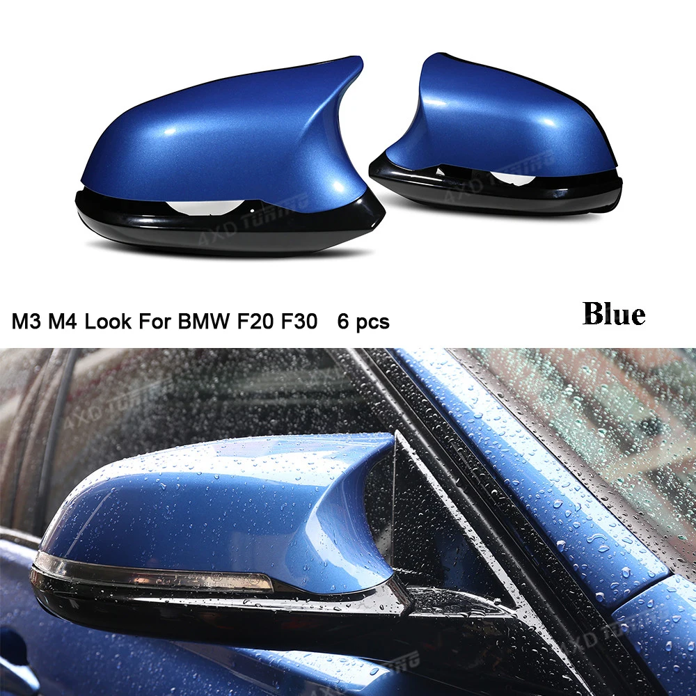M3 M4 Look для BMW F20 X1E84 M2 F87 чехол зеркала 1 2 3 4 серии F36 F22 F30 вид сзади углеродный 6 шт.