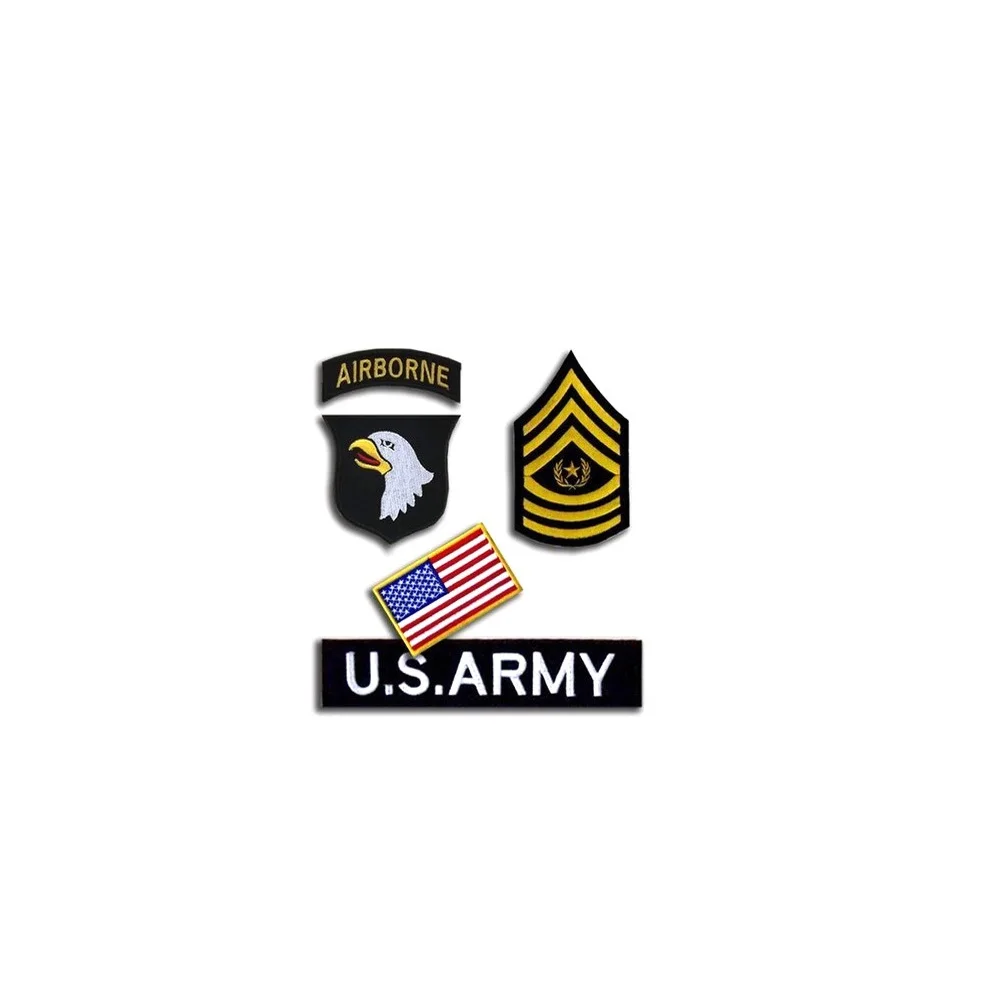 3D Вышивка браслет петля и крючок США армия патч ранг наклейки Соединенные Штаты