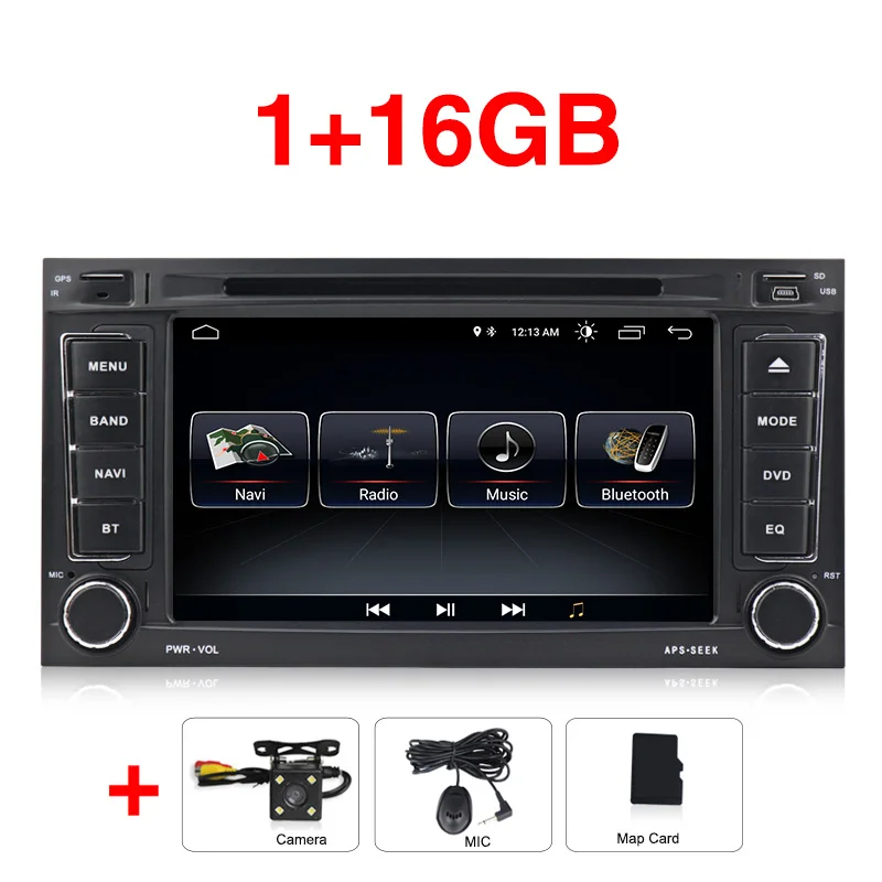 16G camera TDA 7851 Android 9 автомобильный Мультимедиа gps плеер для VW Touareg T5 Transporter Multivan 2004-2011 с wifi BT радио - Цвет: 16G camera