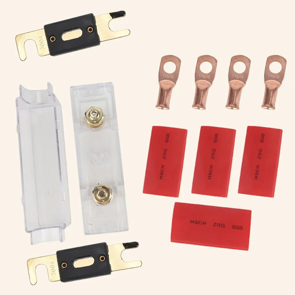 

Car Products 300 Amp Gauge Fuse Holder Set Fuseholder Fuse Cable For Car Audio Inline Auto Replacement Parts High Quality