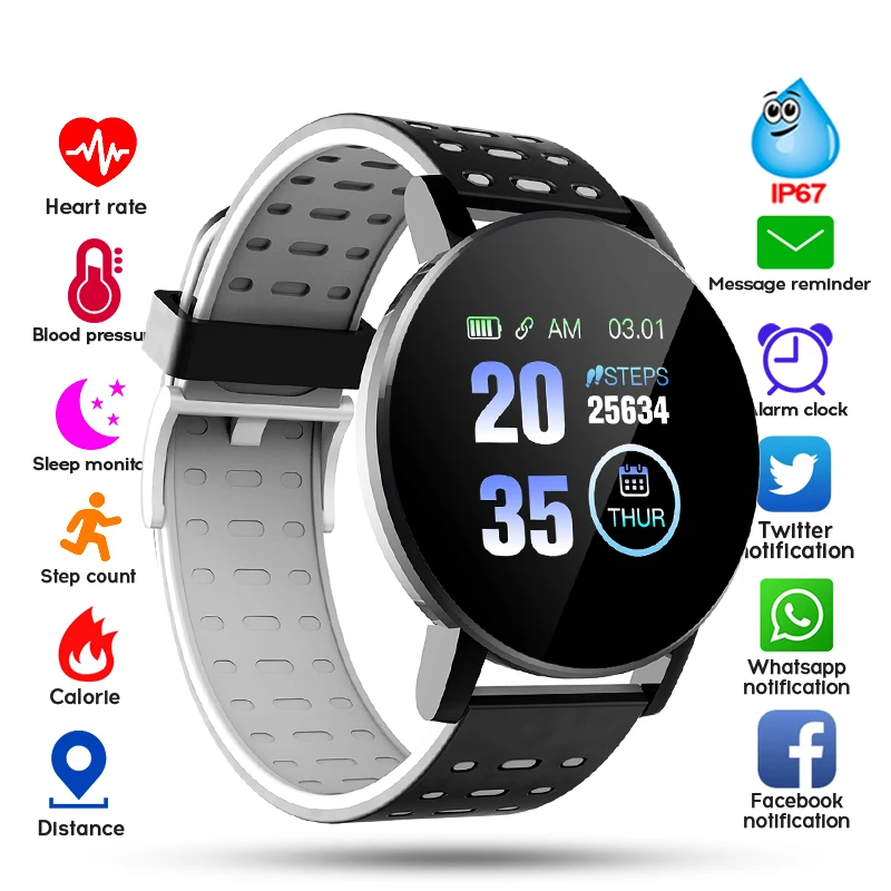

2021 Bluetooth Smart Watch Men Blood Pressure Smartwatch Women Watch Sport Tracker WhatsApp For Android IOS Smart Clock