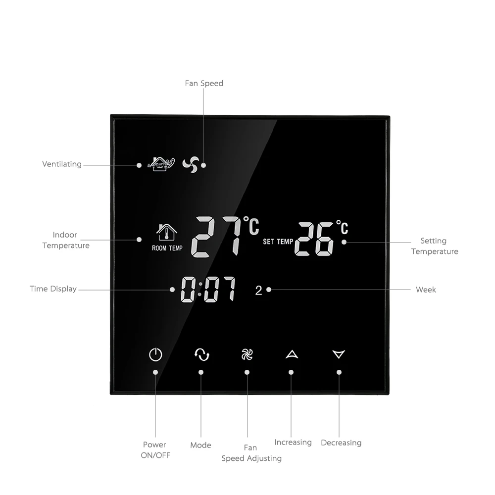 Новый 220-230в кондиционер 2-трубный термостат с ЖК-дисплеем хорошее качество