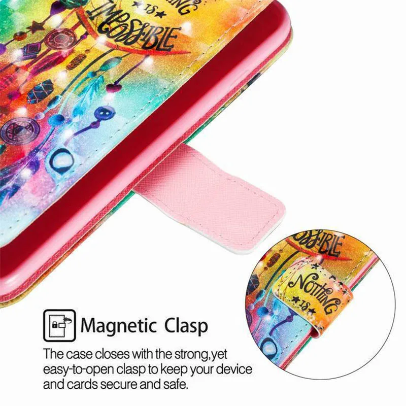 Animal Painted Leather Case For Huawei P30 P20 Mate 30 20 10 Pro Lite Honor 8A 8S Y5 Y6 2019 Y7 Prime Wallet Flip | Мобильные