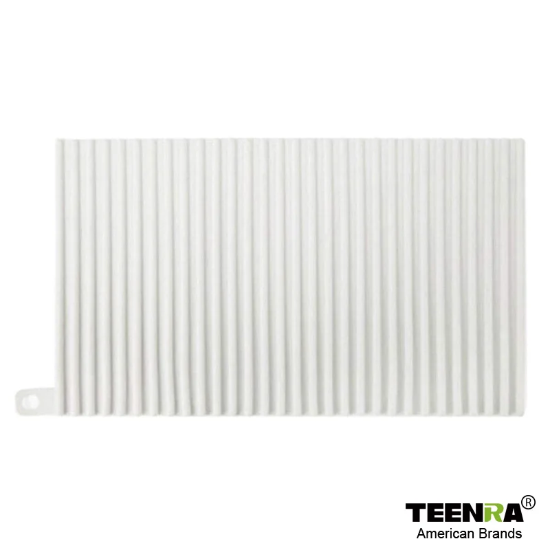 White TEENRA Multifctional силиконовый сливной коврик Нескользящая сушилка для посуды коврик Flume дренажный коврик термостойкий Коврик кухонные аксессуары - Цвет: White