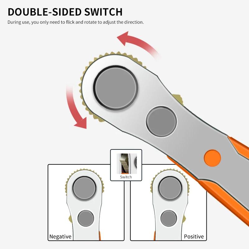 JRF Трещоточный ключ Отвертка Набор бит правый угол смещения ручной трещотки