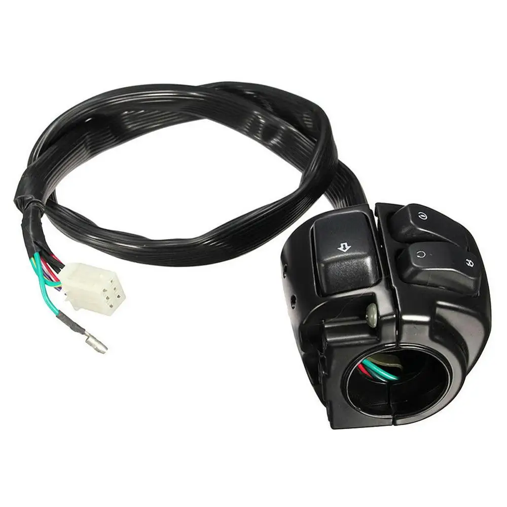 1 Пара мотоциклетный руль переключатель управления поворотом сигнала с левой и