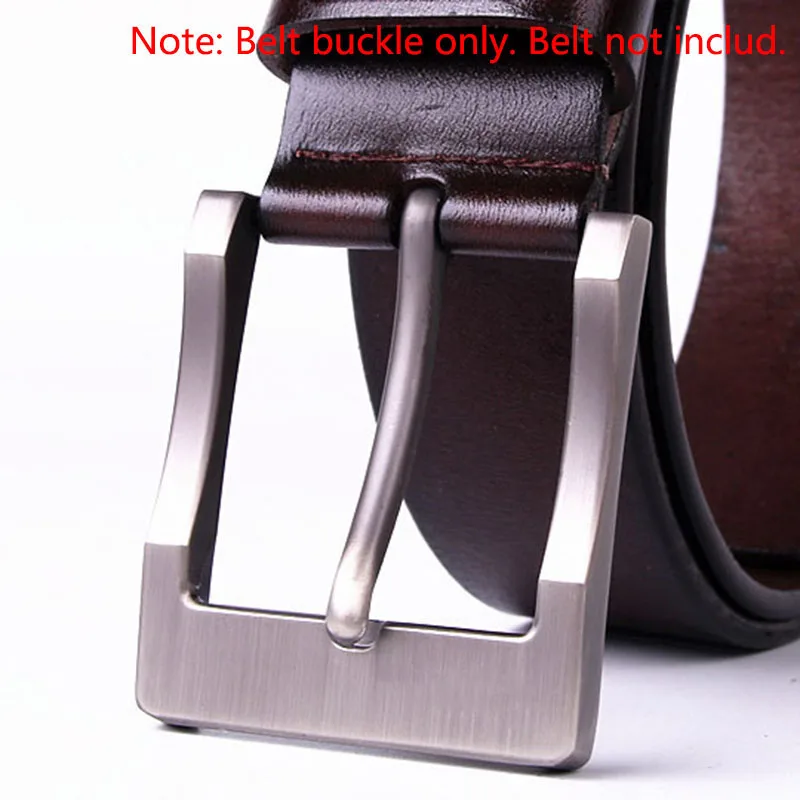 Metal 4cm Belt Buckle Men's Casual End Bar Heel bar Single Pin Half Leather Craft Jeans Webbing fit for 38mm belt | Дом и сад