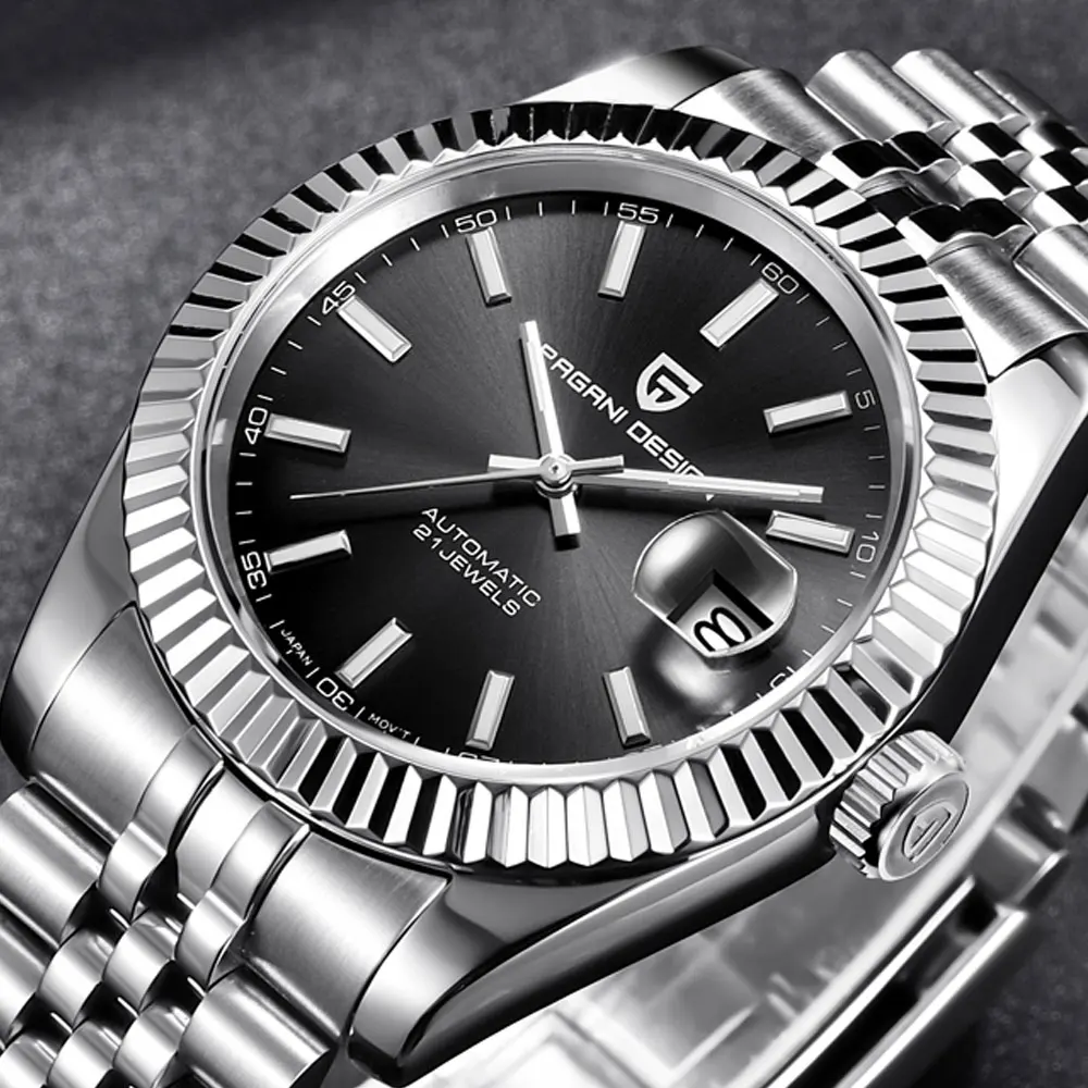Часы Pagani design Мужские механические автоматические водонепроницаемые в ретро