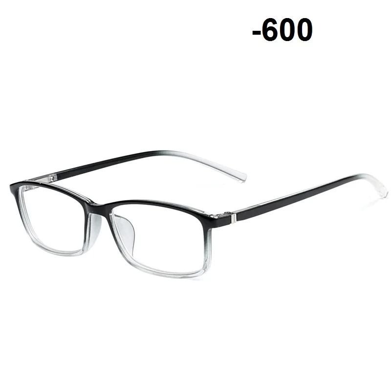Vazrobe очки для близорукости для мужчин и женщин TR90 минус-100 до-600 рецептурная оптика линзы очки мужские женские готовые очки - Цвет оправы: multi myopia 600