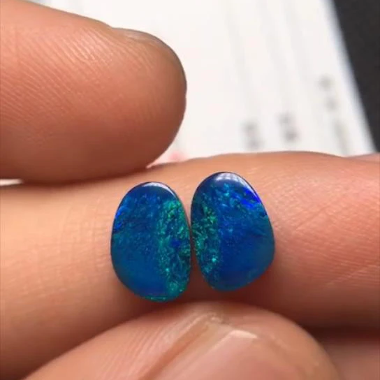 A1223 Австралийское производство 1.845ct натуральные двухслойные опалы свободные