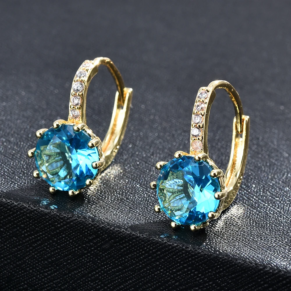 2020 NEW 11 Colors Elegant Drop Earrings Women Jewelry Cubic Zircon Dangle Korean Wedding Accessories | Украшения и аксессуары